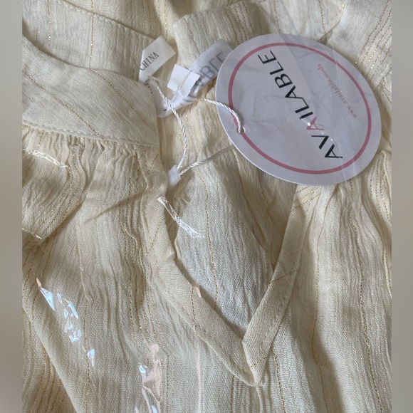 Cream flowing mini dress for summer NEW! Cute 😍 - Picture 14 of 15